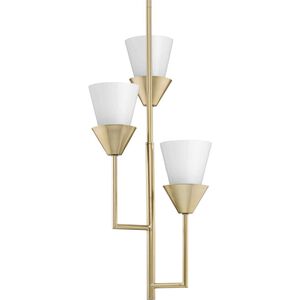 Pinellas 3 Light 12 inch Soft Gold Pendant Ceiling Light, Design Series