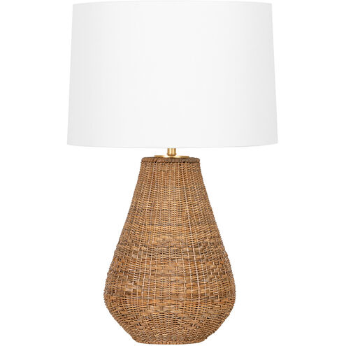 Eastbridge 29 inch 15.00 watt Vintage Gold Leaf Table Lamp Portable Light