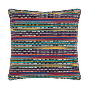 Maya 22 X 22 inch Black/Violet/Bright Yellow/Bright Red Pillow Kit, Square