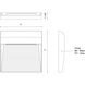 Casa LED 7 inch Grey Exterior Wall Sconce in Gray