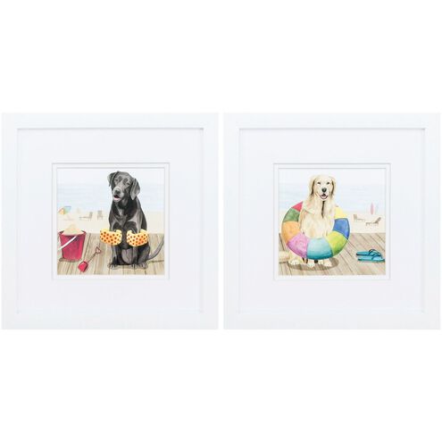 Waterside Collection Blue Framed Art