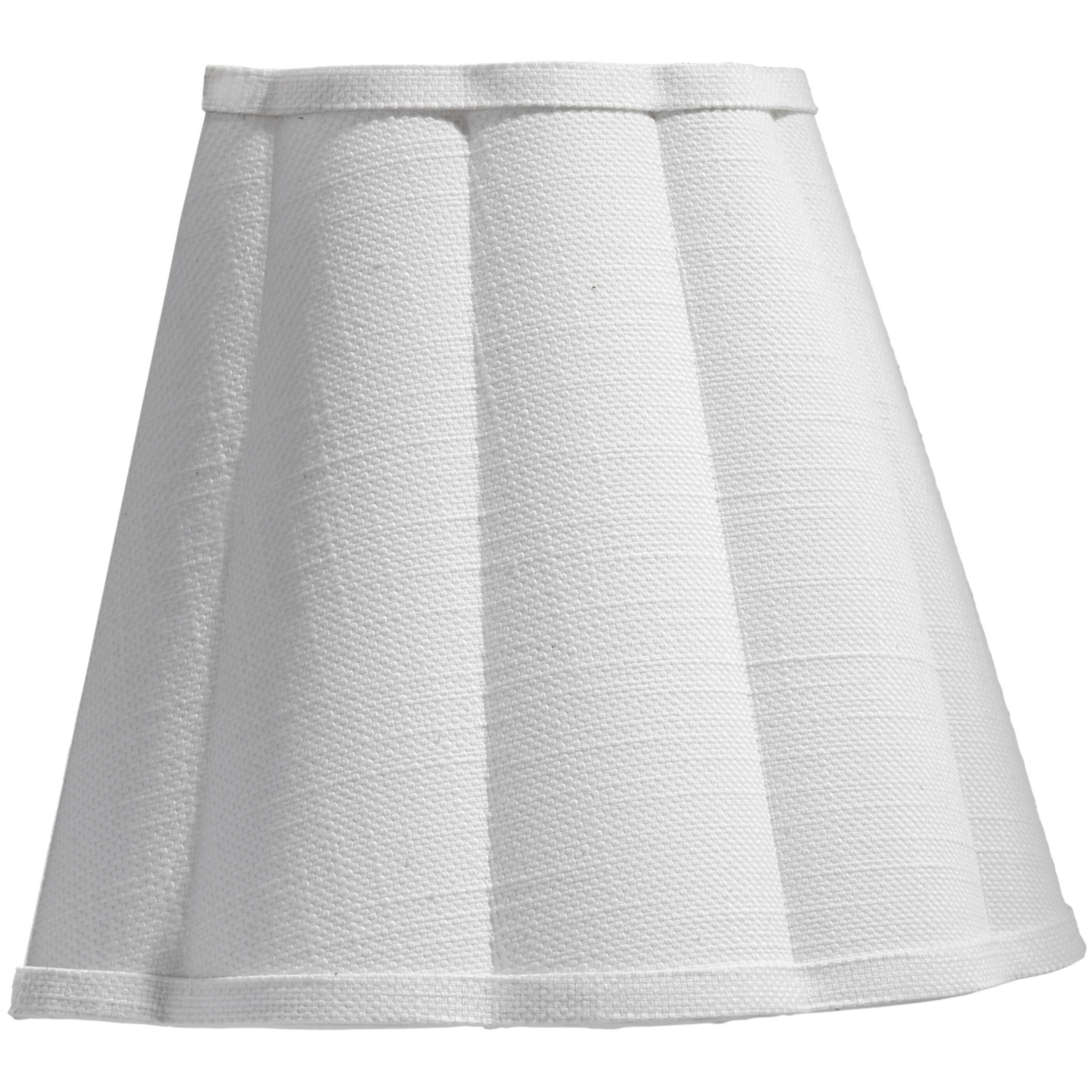 Scalloped Wall Sconce Wall Light in White Linen