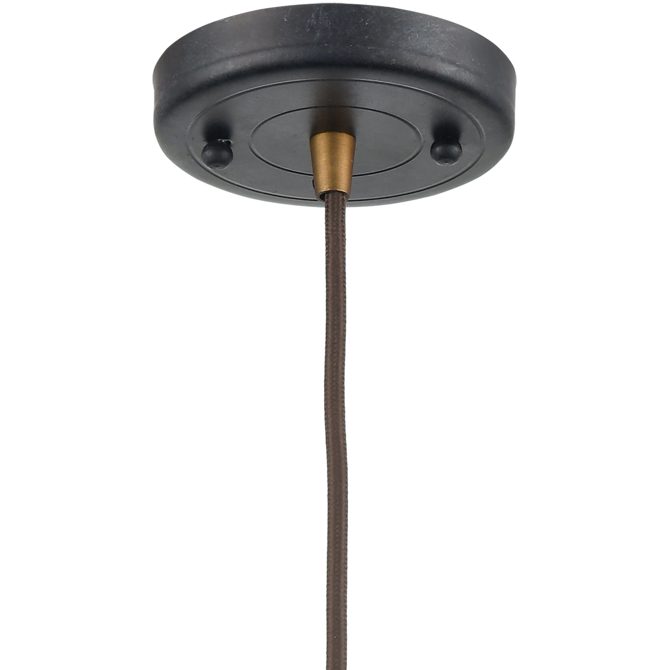 English Pub 1 Light 8 inch Antique Brass Mini Pendant Ceiling Light