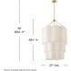 Gwen 9 Light 27 inch Lacquered Brass Chandelier Ceiling Light
