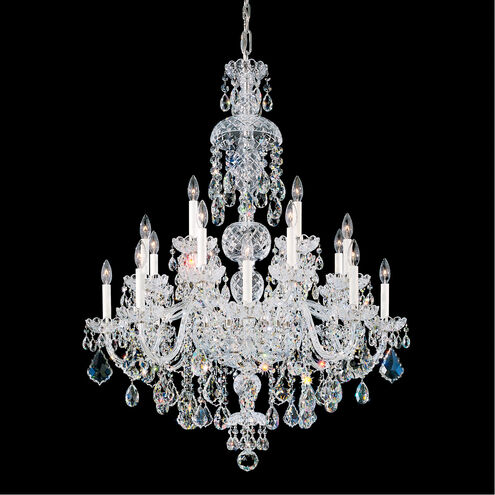 Olde World 25 Light Polished Silver Chandelier Ceiling Light in Heritage