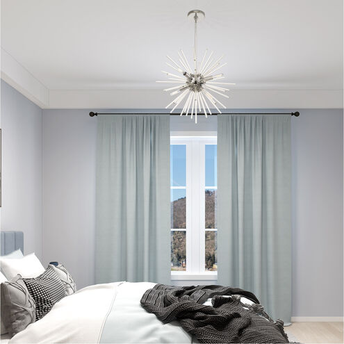 Utopia 6 Light 20 inch Polished Chrome Pendant Chandelier Ceiling Light