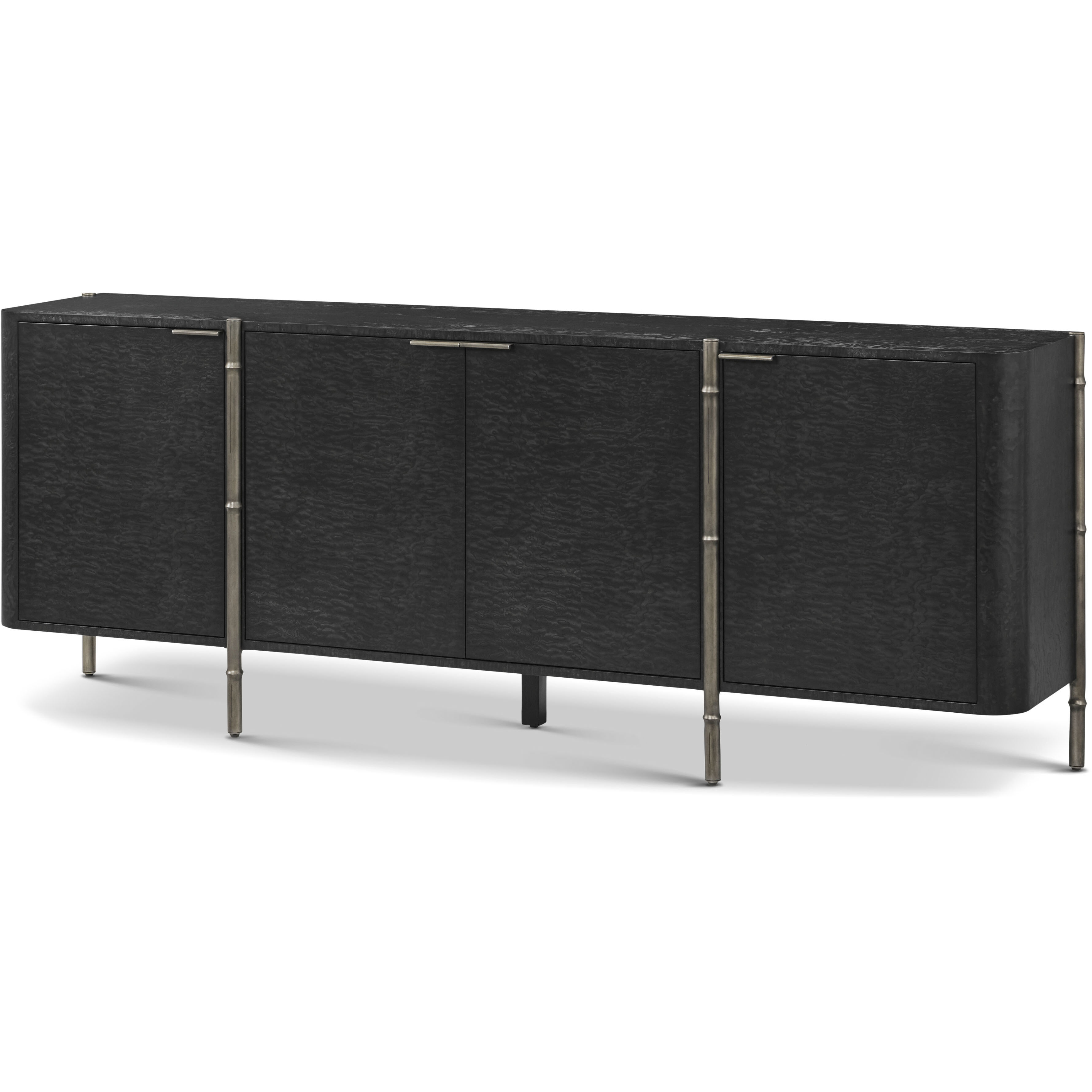 Kesden 86 X 18 inch Silent Black Sideboard, Wooden