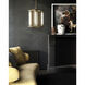 Sabre LED 11 inch Vintage Brass Pendant Ceiling Light
