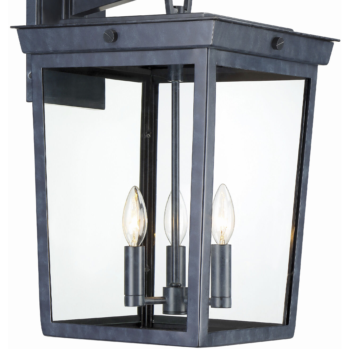 Belmont 3 Light 20 inch Graphite Outdoor Sconce