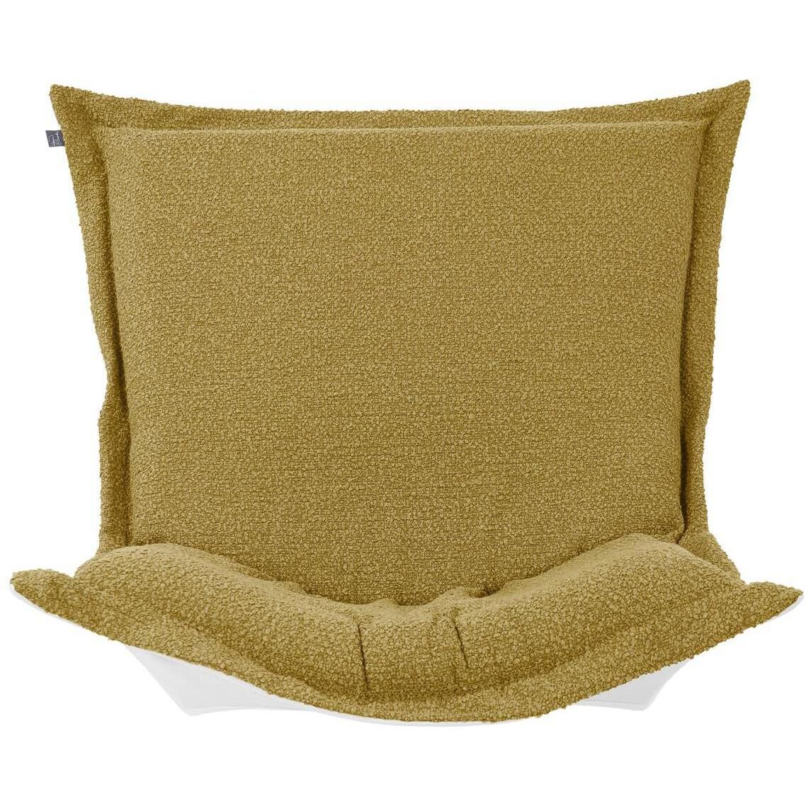 Alicante Gold Patio Scroll Puff Chair Cover & Cushion