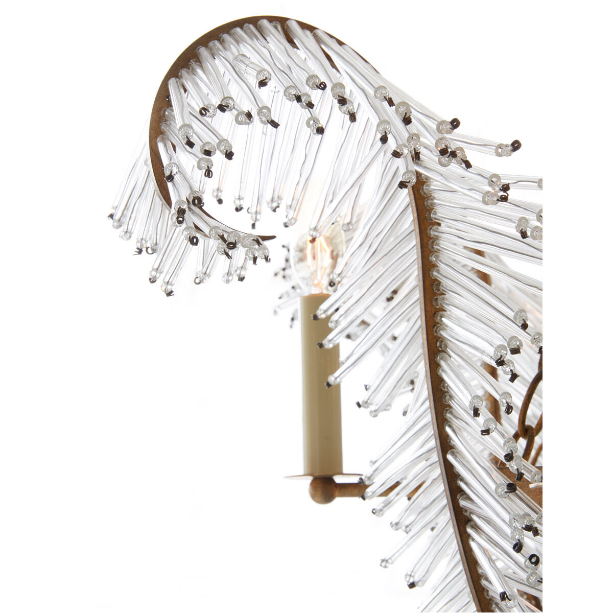 Niermann Weeks Calais 6 Light 34 inch Gilded Iron Chandelier Ceiling Light