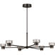 C&M by Chapman & Myers Holsted 1 Light 42 inch Aged Iron Chandelier Ceiling Light