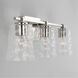 Burke 3 Light 24 inch Polished Nickel Vanity Light Wall Light