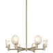 Cloudburst 6 Light 23.63 inch Champagne Gold Pendant Ceiling Light