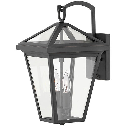Estate Series Alford Place Outdoor Wall Mount Lantern in Museum Black, Non-LED, Small