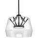 Deco LED 11.75 inch Black Pendant Ceiling Light