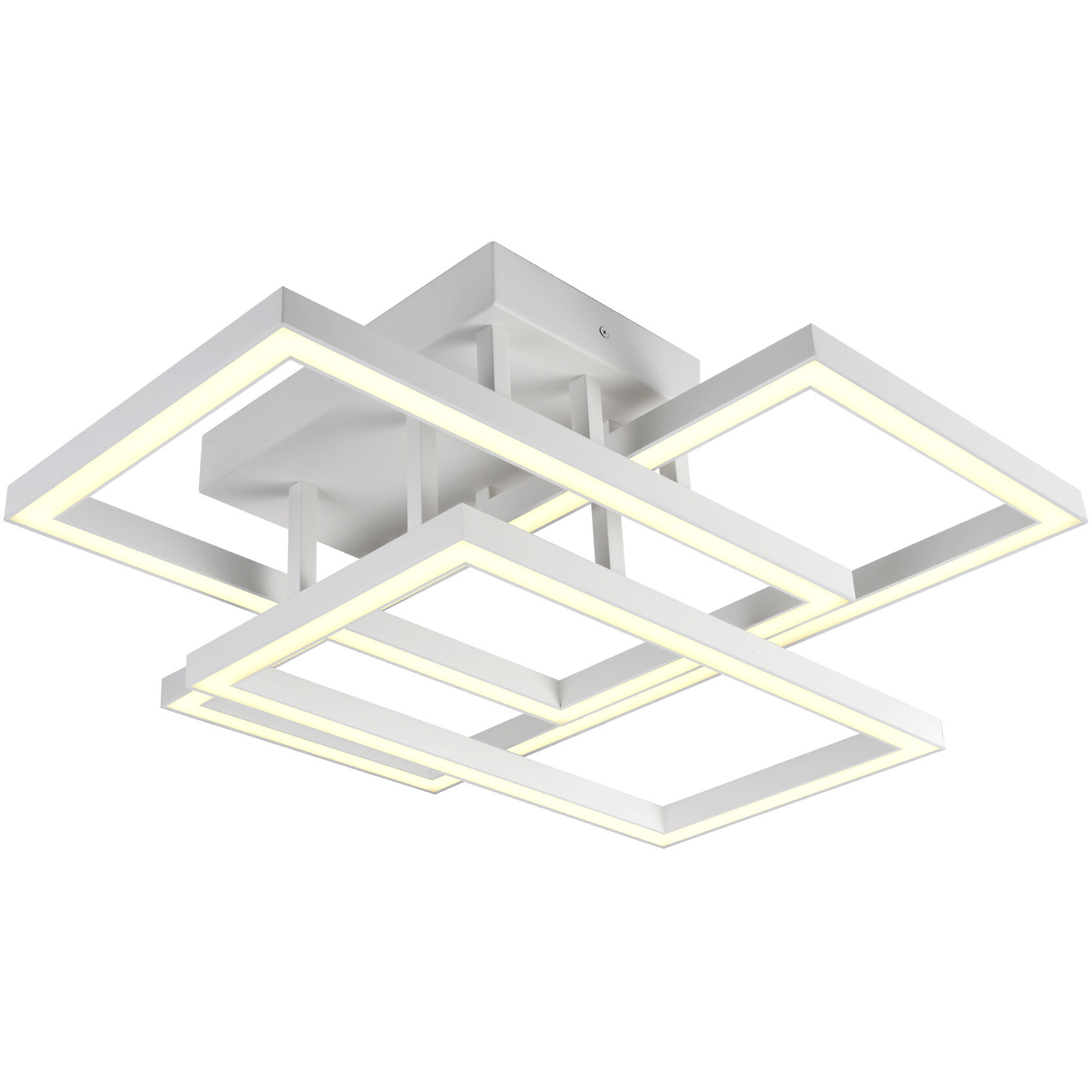 Radium 27.5 inch White Semi-Flush Ceiling Light