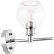 Collier 1 Light 6 inch Chrome Wall sconce Wall Light