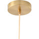 Canada 1 Light 10 inch Gold & White Pendant Ceiling Light