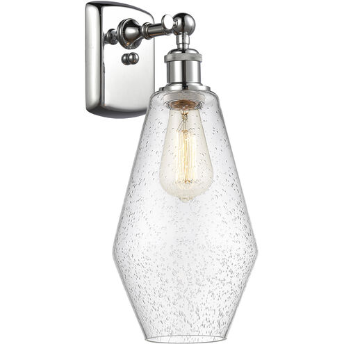 Ballston Cindyrella LED 7 inch Polished Chrome Sconce Wall Light in Seedy Glass