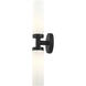Aero 2 Light 18 inch Black ADA Vanity Sconce Wall Light