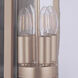 Metalwork 4 Light 27 inch Midnight/Satin Brass Outdoor Wall Lantern, Extra Large