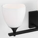 Drew & Jonathan Toffino 3 Light 26 inch Midnight Black Wall Bath Fixture Wall Light