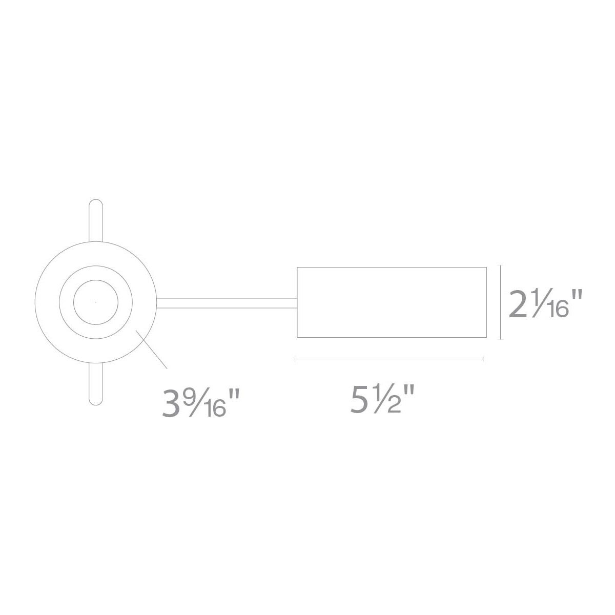 Ocularc LED Module - Driver White Recessed Lighting in Narrow, 2700K