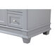 Wesley 48 X 21.5 X 35 inch Grey Vanity Sink Set in Gray