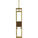 Tonbridge LED 50 inch Brass Linear Chandelier Ceiling Light