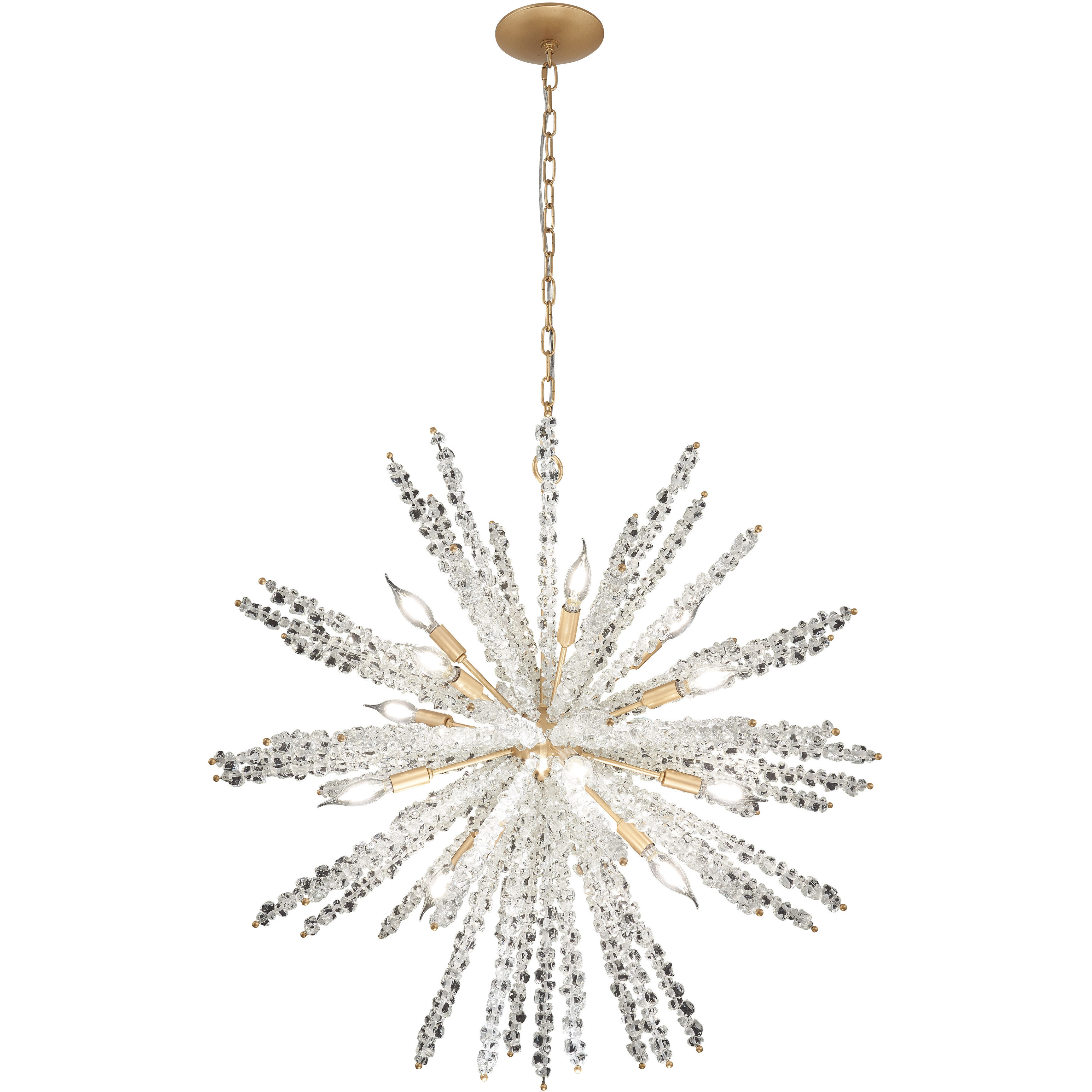 Aisi 16 Light 36 inch Fawn Gold Pendant Ceiling Light