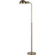 Cos 45 inch Dark Antique Brushed Brass Floor Lamp Portable Light