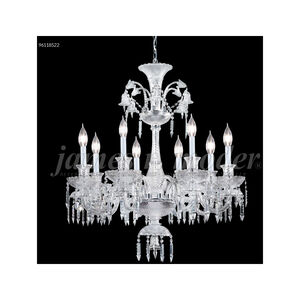Le Chateau 8 Light 32 inch Silver Crystal Chandelier Ceiling Light