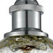 Edison Caledonia 1 Light 5 inch Polished Chrome Semi-Flush Mount Ceiling Light in Mica Glass