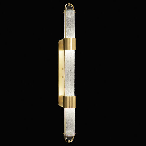 Bond Wall Sconce Wall Light in Gold, Diamond Blanket Studio Glass