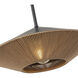 Alora Mood Daphne 1 Light 15 inch Matte Black/Brown Cotton Rope Pendant Ceiling Light in Matte Black and Brown Cotton Rope