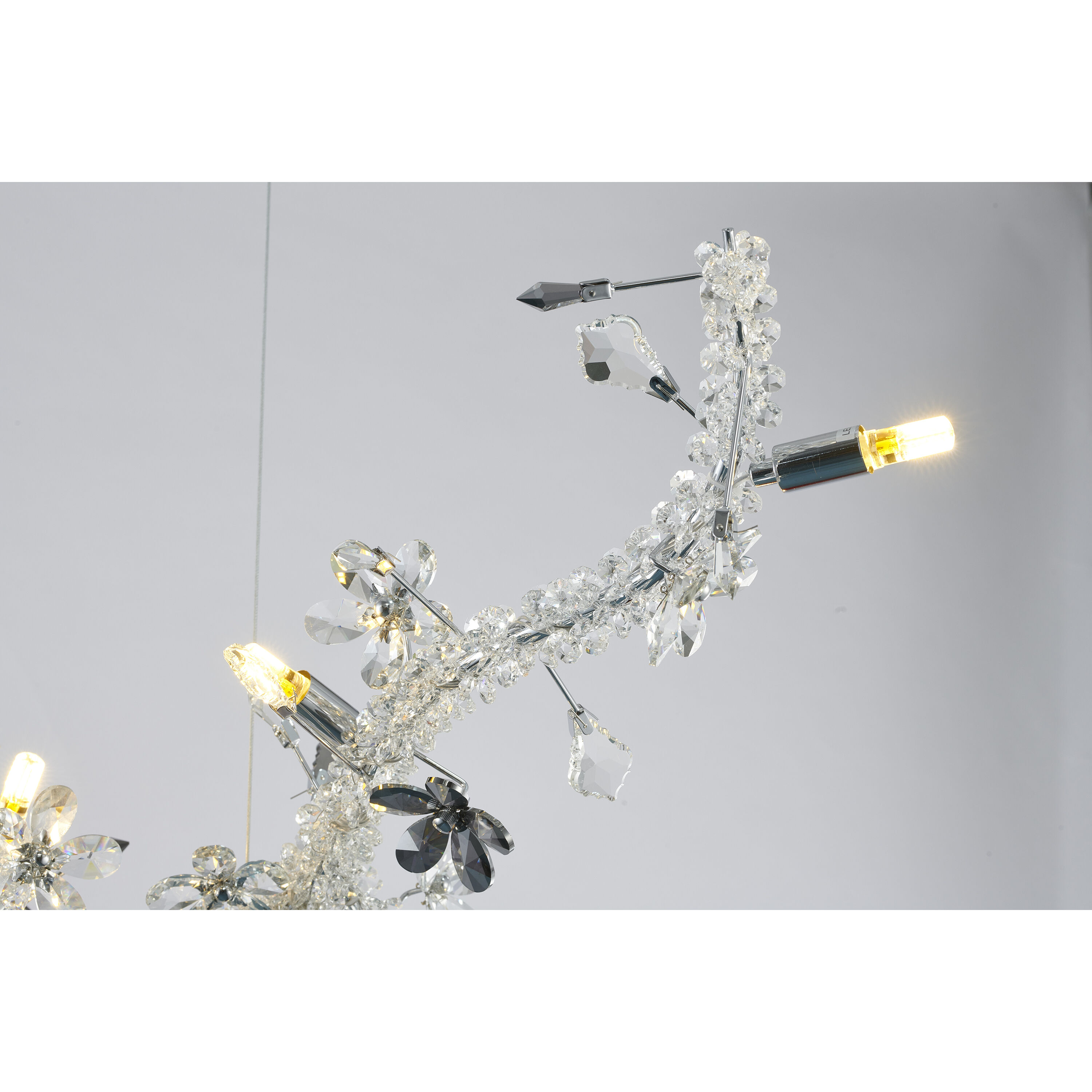 Canada 20 Light 16 inch Chrome Chandelier Ceiling Light