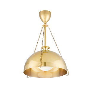 Levette 1 Light 18 inch Aged Brass Pendant Ceiling Light, Small