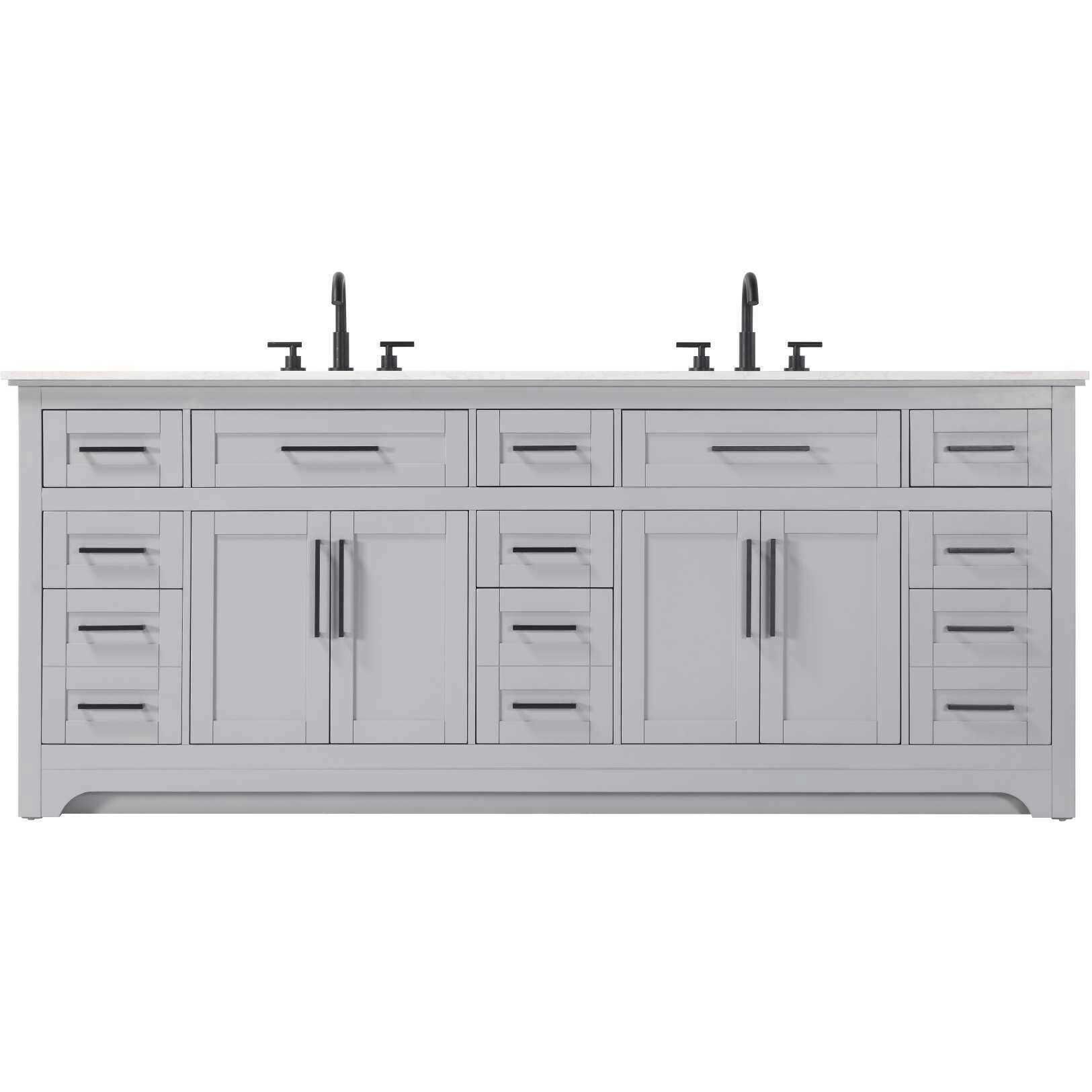 Remington 84 X 35 inch Grey Bathroom Vanity Cabinet