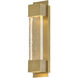 MOCO Rune LED 20 inch Heritage Brass Outdoor Wall Mount Lantern