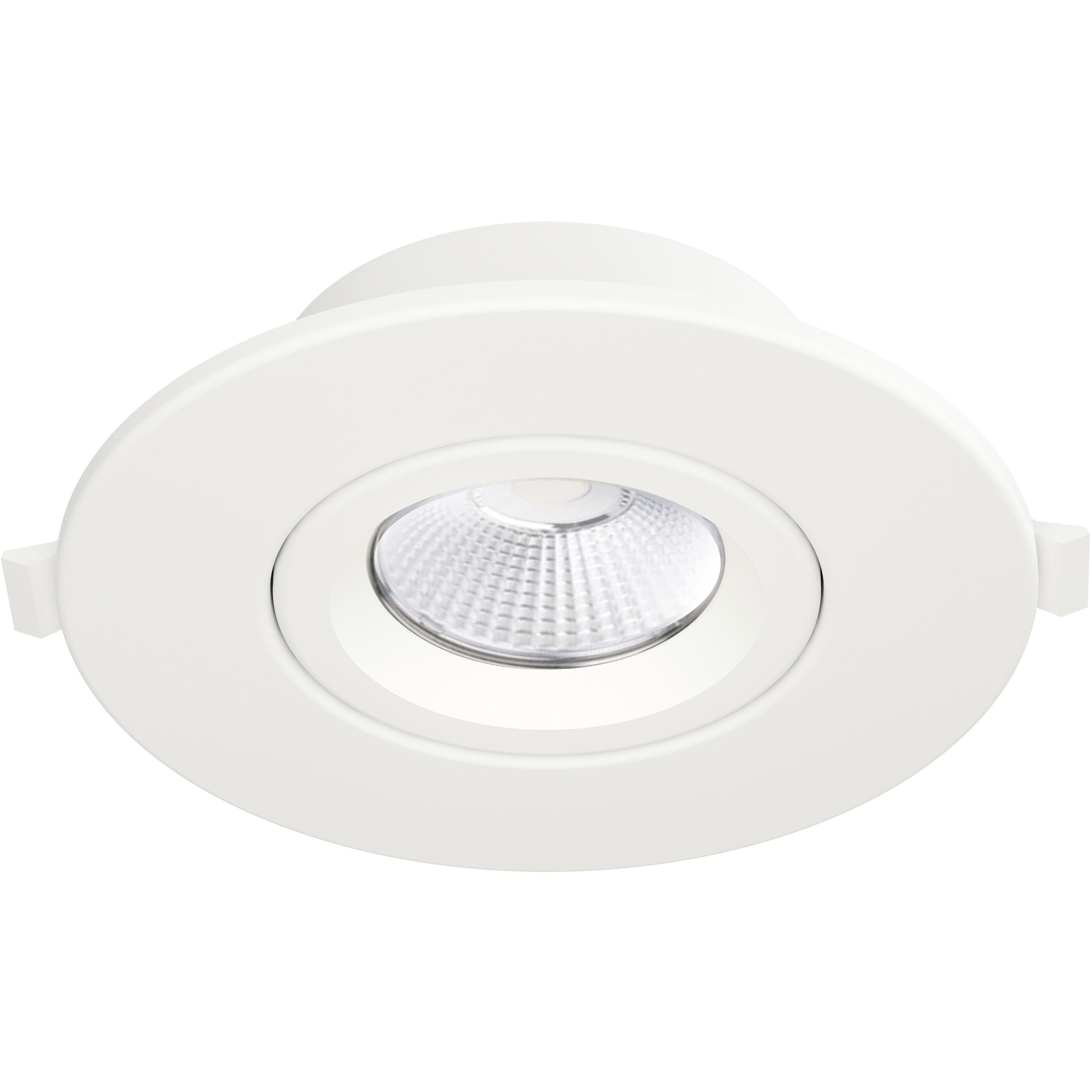 Slim Gimbal LED 5.25 inch White Flush Mount Ceiling Light