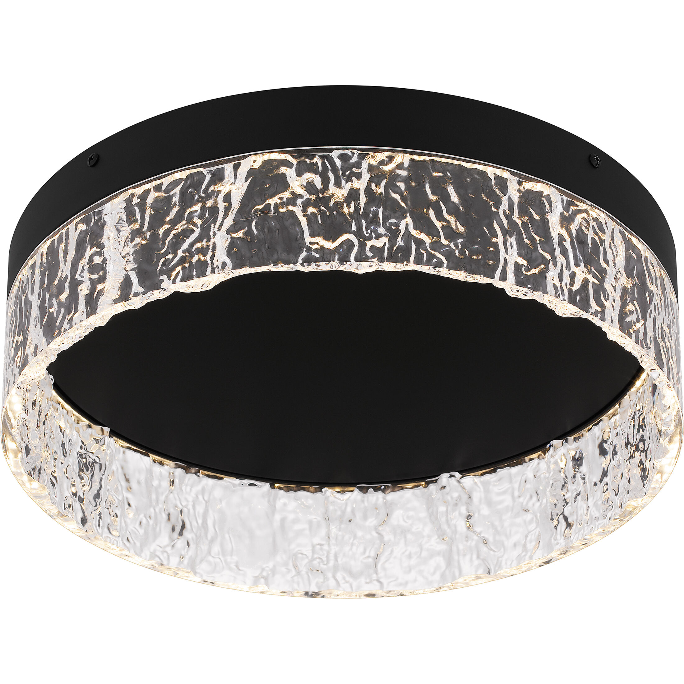 Vistaria LED 13.75 inch Matte Black Flush Mount Ceiling Light, Medium