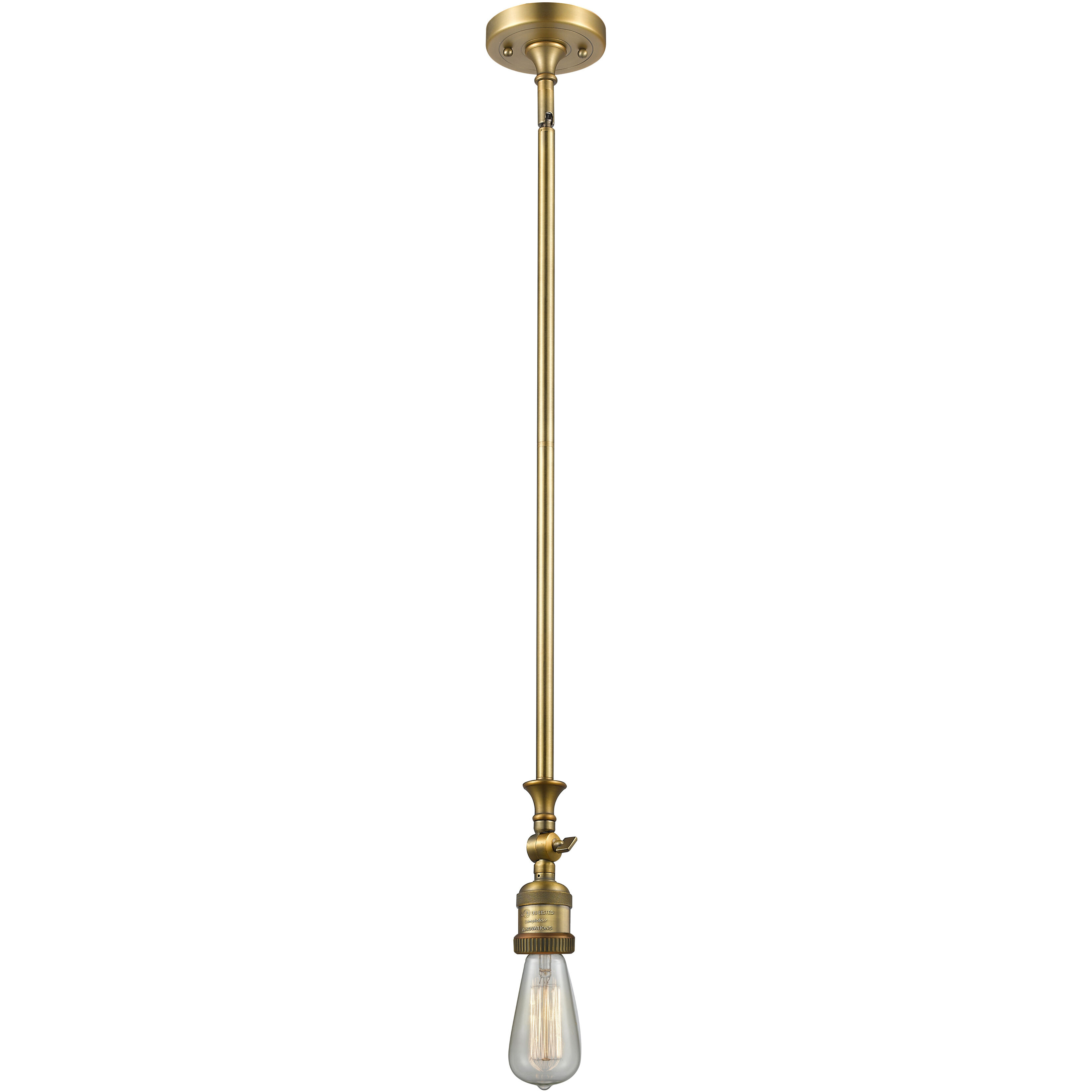 Franklin Restoration Cone 1 Light 6 inch Brushed Brass Mini Pendant Ceiling Light in Incandescent, Plated Smoke, Franklin Restoration