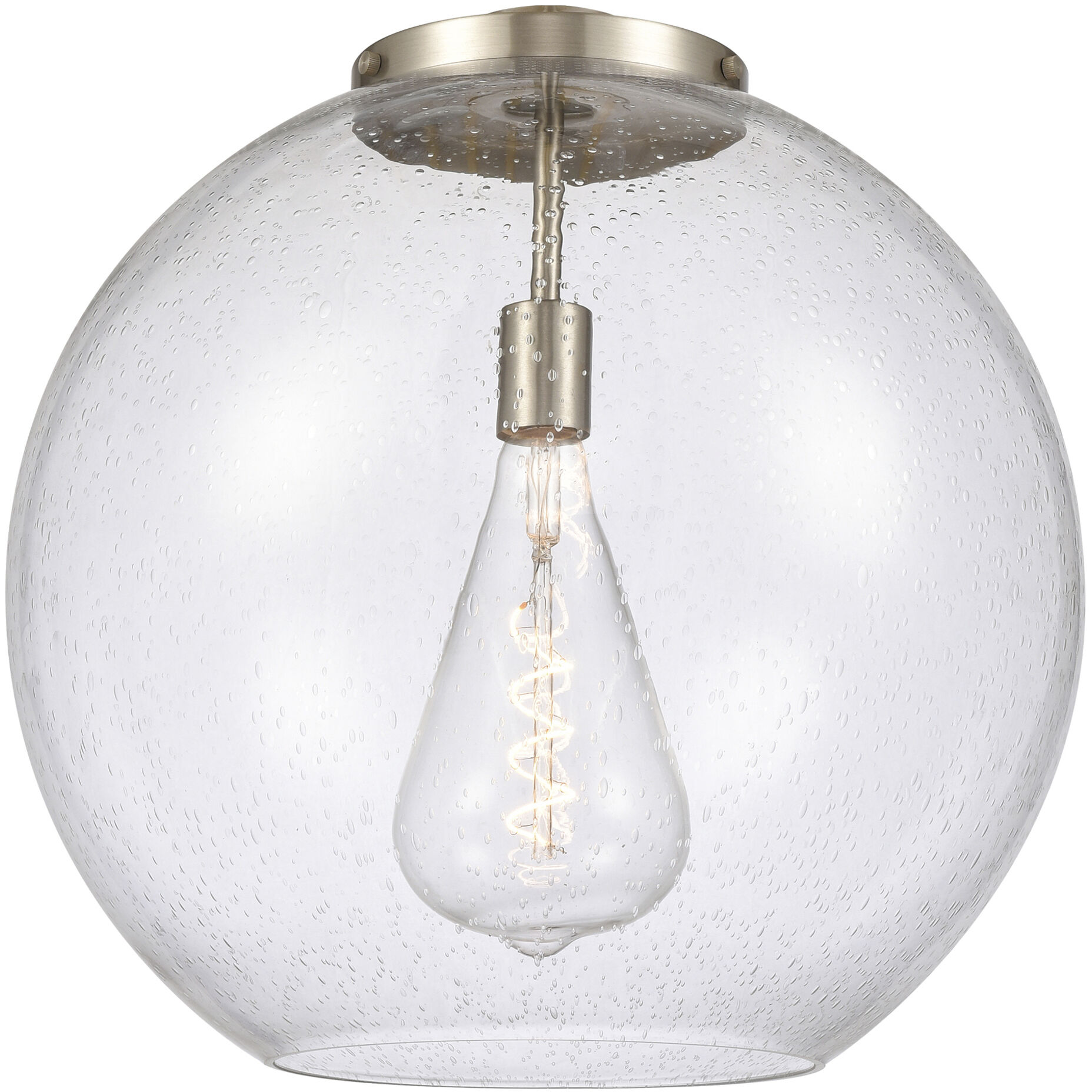 Ballston Athens LED 17.75 inch Brushed Brass Statement Pendant Ceiling Light in Seedy