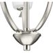 Bravo 3 Light 18 inch Brushed Nickel Foyer Chandelier Ceiling Light