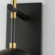 Nucleus LED 7 inch Black and Natural Aged Brass Wall Sconce Wall Light