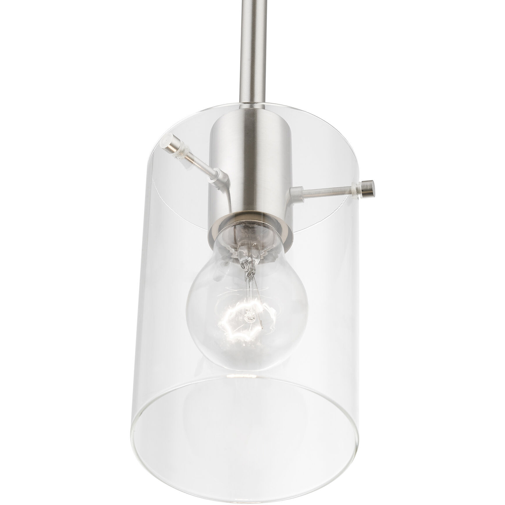 Munich 1 Light 5 inch Brushed Nickel Single Pendant Ceiling Light, Single