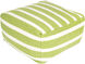 Frontier 13 inch Lime, Cream Pouf