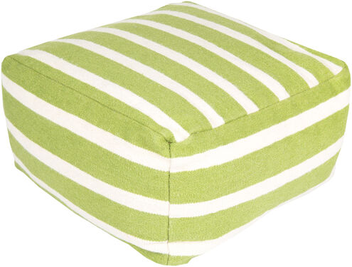 Frontier 13 inch Lime, Cream Pouf