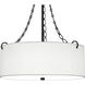 Lambeau 4 Light 22 inch Matte Black Pendant Ceiling Light